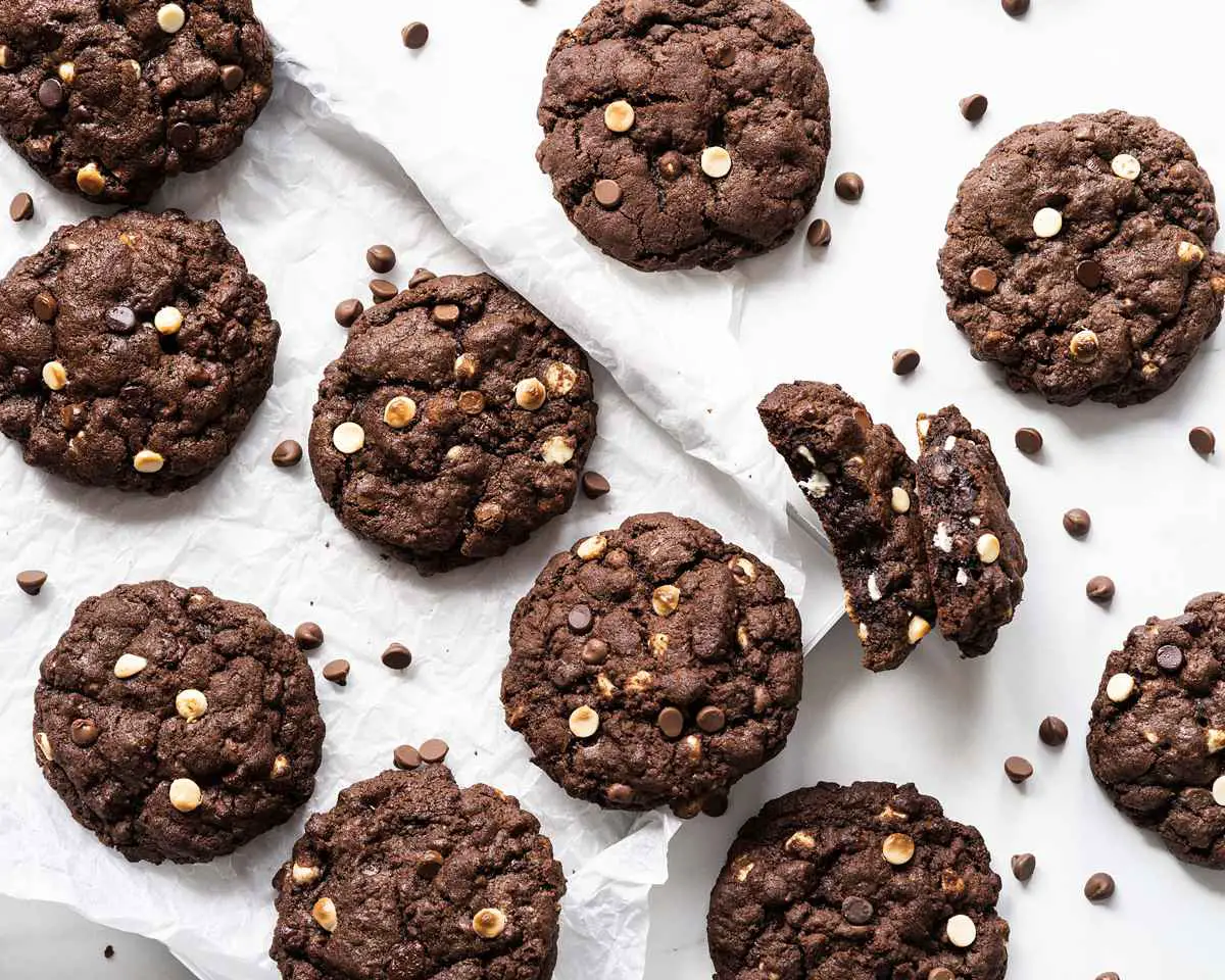 The ULTIMATE Triple Chocolate Cookies | Movers and Bakers