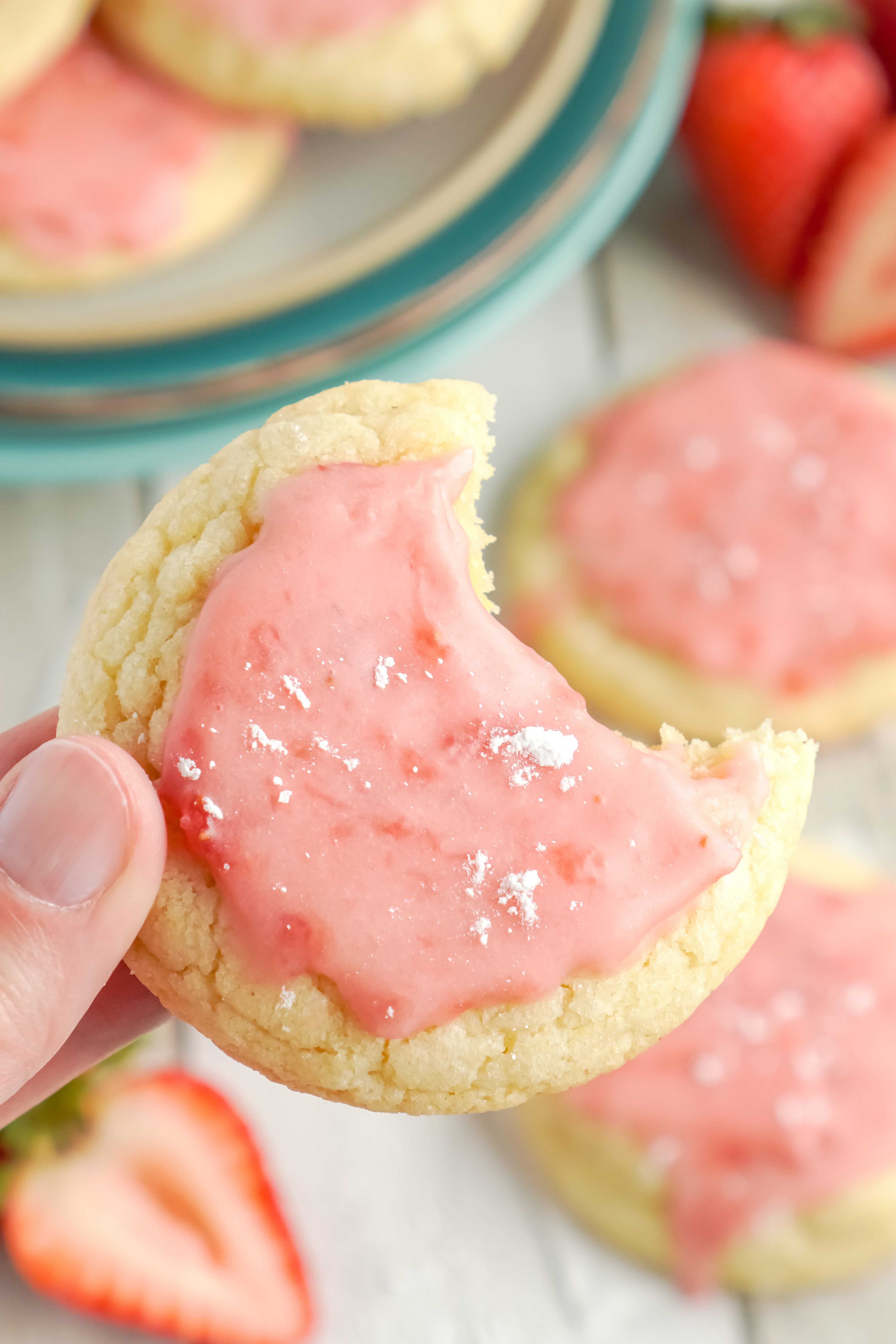 Strawberry Glazed Sugar Cookies - My Incredible Recipes