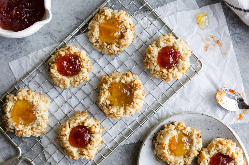 Gluten-Free Thumbprint Cookies Recipe | King Arthur Baking