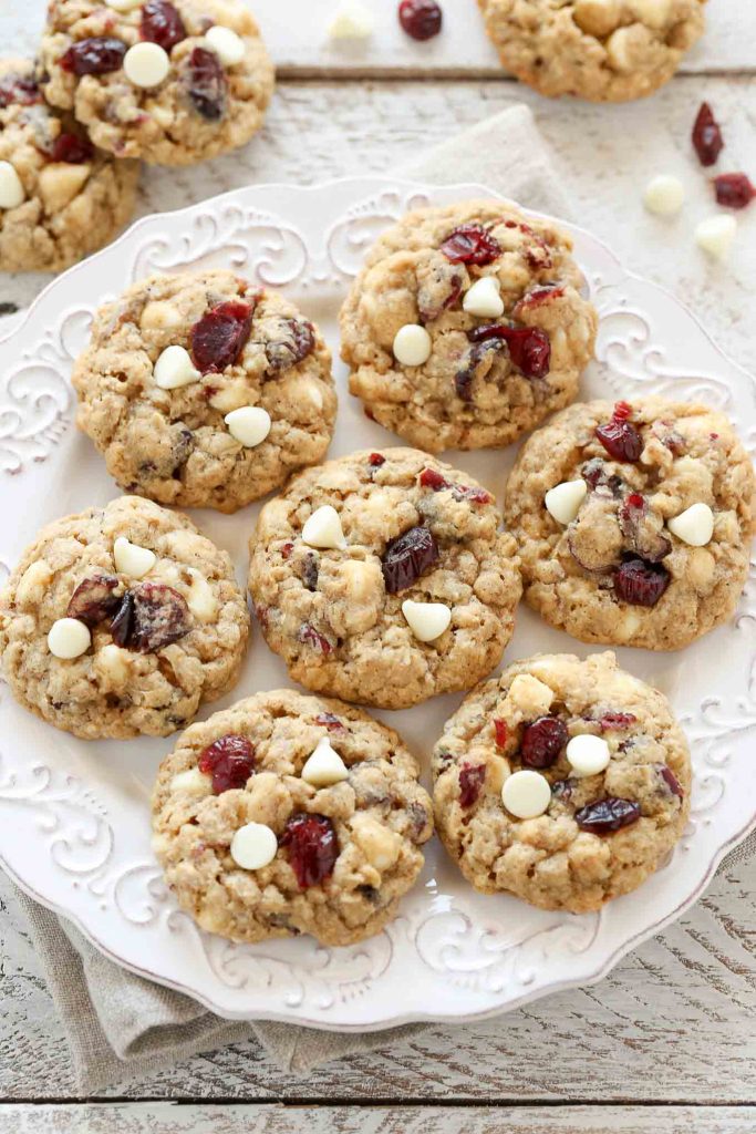 Christmas Cookies: Merry Cranberry Oatmeal Cookies
