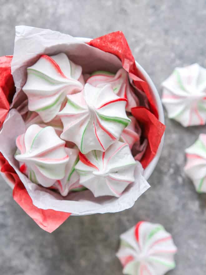 Peppermint Meringues - Completely Delicious