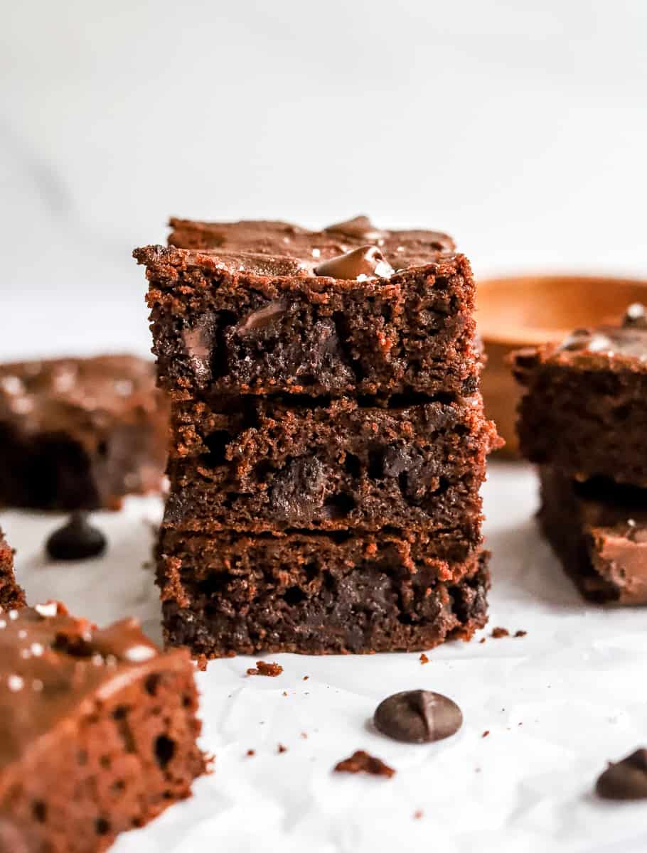 The Best Healthy Brownies - Gluten Free - Pinch Me Good