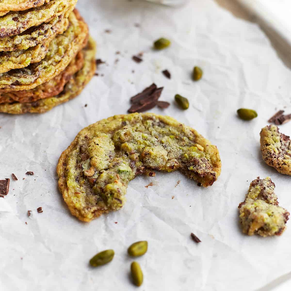 Soft and Chewy Pistachio Cookies | Also The Crumbs Please