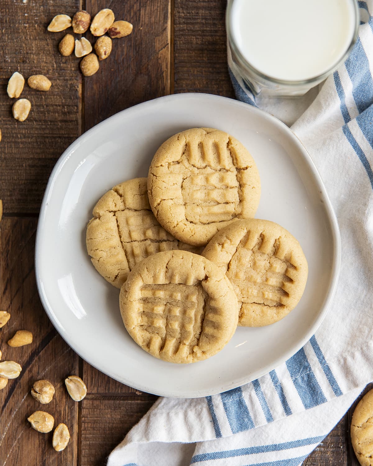Simple Peanut Butter Cookies - Like Mother Like Daughter